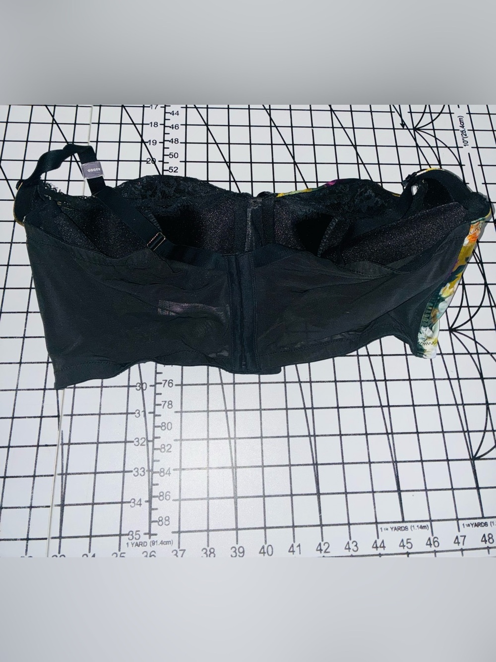 Stretch Satin French Balconette Longline Bra Size 42DDD - Picture 3 of 10
